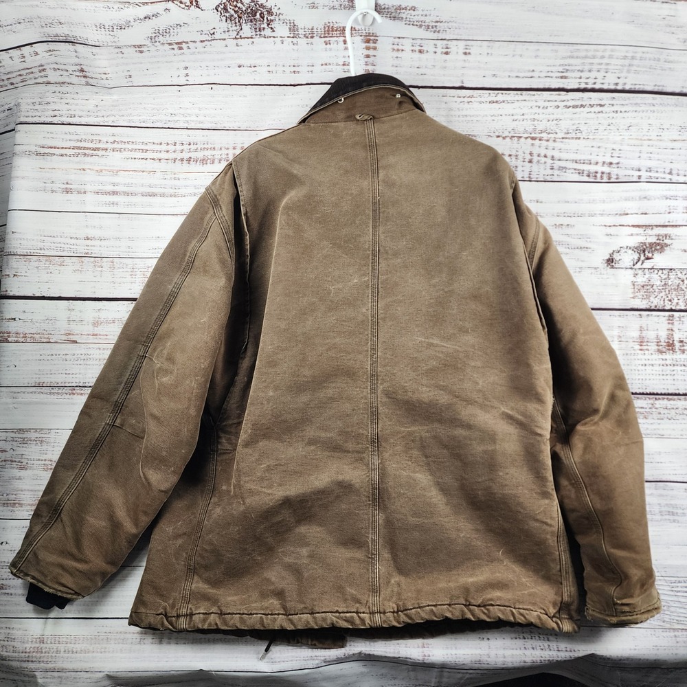 Carhartt C26CHT Arctic Traditional Coat XL Regular Brown Vintage USA Made - Picture 3 of 10